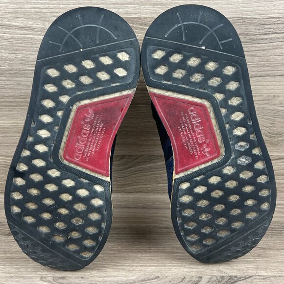 Adidas NMD R1 Women's Navy Blue & White Sneakers Casual Shoe - Picture 7 of 8